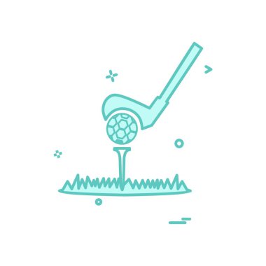 Golf simge tasarlamak vektör