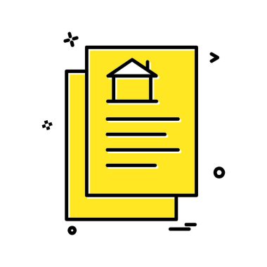 Emlak simge tasarlamak vektör