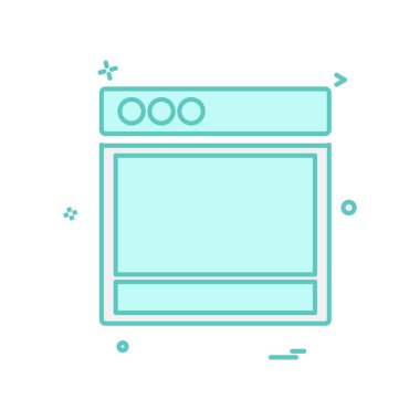 Web düzeni simge tasarım vektörü