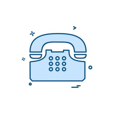 Telefon simgesi tasarım vektörü 