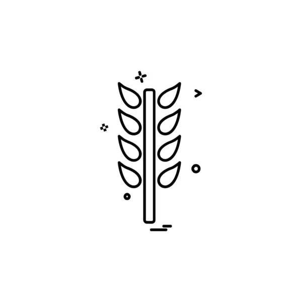 植物アイコンデザインベクトル — ストックベクタ