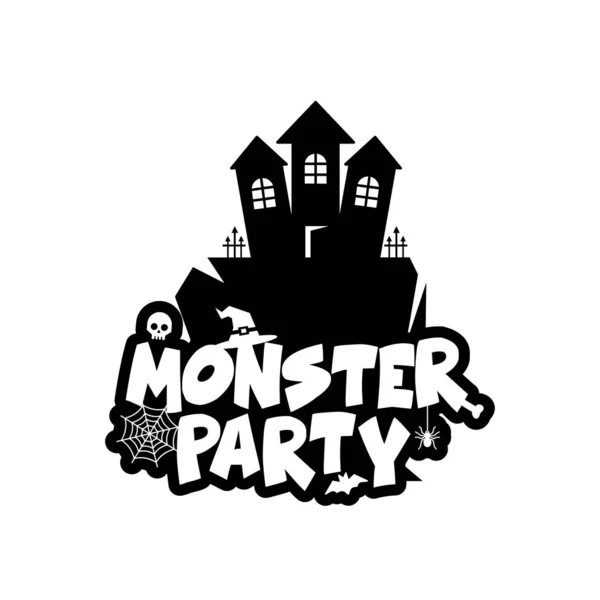 Monster Party Design Avec Vecteur Conception Créative — Image vectorielle