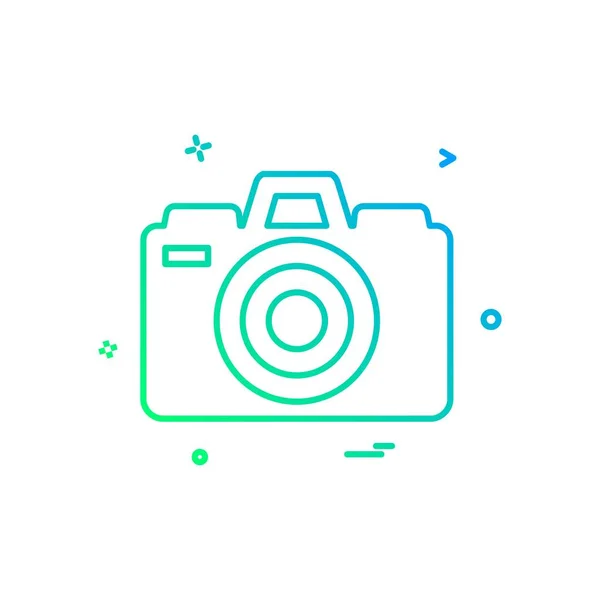 Camera Icon Design Vector — Stock Vector