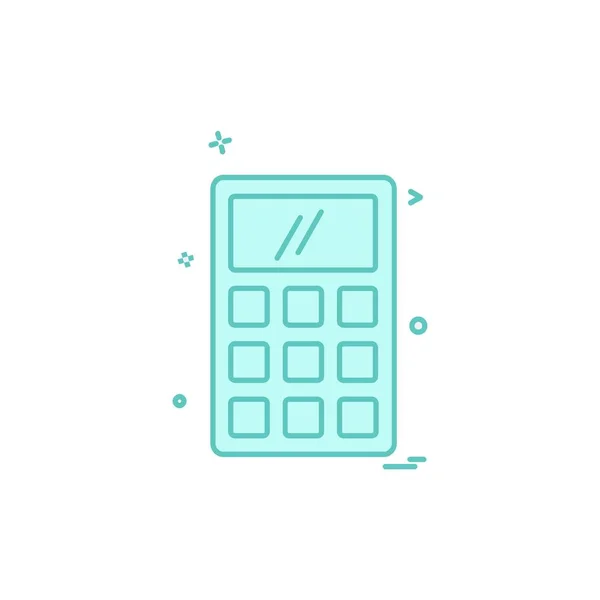 Calculator Icon Design Vector — Stock Vector