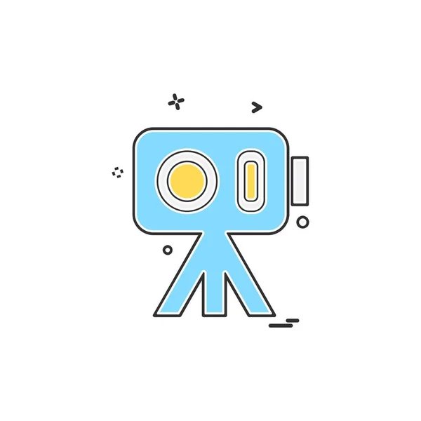 Ontwerp Camera Icoon Vector — Stockvector