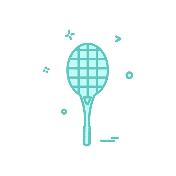 Badminton Ikona Projekt Wektor — Wektor stockowy