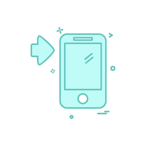 Smartphone Symbol Design Vektor Illustration — Stockvektor