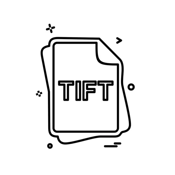 Tift Type Fichier Icon Design Vector — Image vectorielle