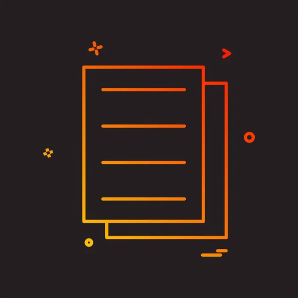 Archivos Icono Documento Diseño Vectores — Vector de stock