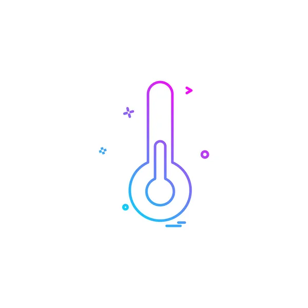Thermometer Pictogram Ontwerp Vector — Stockvector