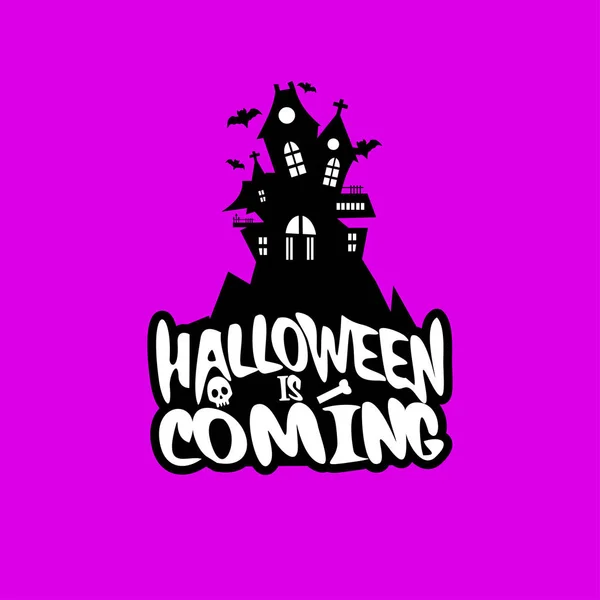 Design Halloween Con Tipografia Vettore Sfondo Chiaro — Vettoriale Stock