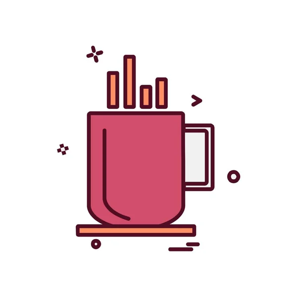 Design Ícone Bebida Ilustração Vetorial Colorida —  Vetores de Stock