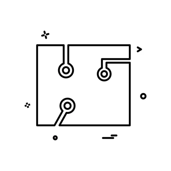回路のアイコン デザインのベクトル — ストックベクタ