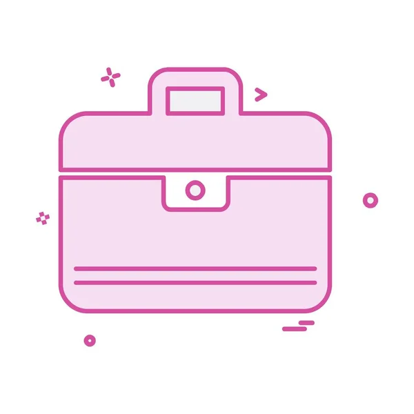 Briefcase Icon Design Vector Illustration — Stock Vector