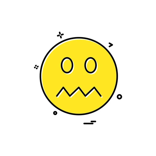 Emoji Icon Design Bunte Vektorillustration — Stockvektor