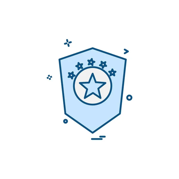 Icono Seguridad Diseño Vector — Vector de stock