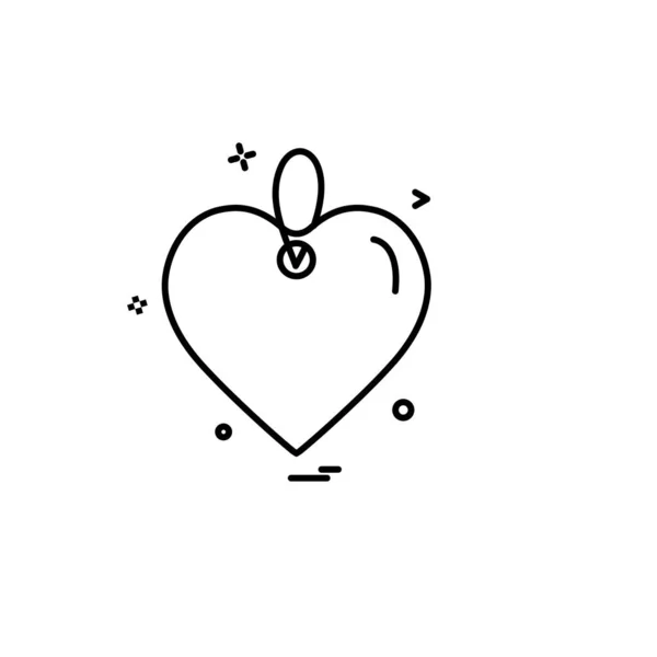 Hart Pictogram Ontwerp Vectorillustratie Voor Valentijn — Stockvector