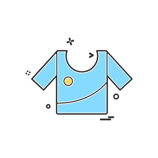 Cloths Icon Design Vector Illustration — Stock Vector