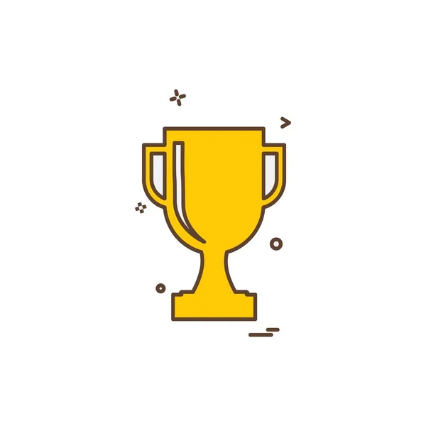 Trophy Pictogram Ontwerp Vector — Stockvector