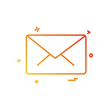 İleti simgesi tasarım vektörü