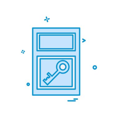 Pencere simgesi tasarım vektörü