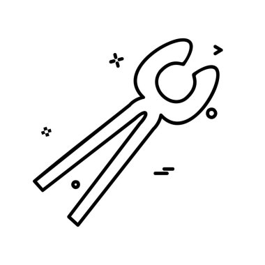 Donanım aracı simgesi tasarım, renkli vektör çizim 