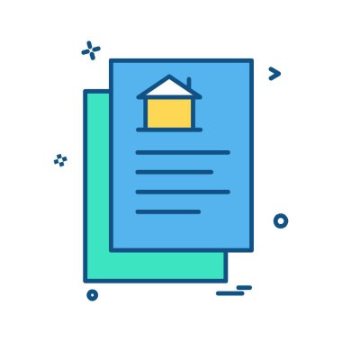 Emlak simge tasarlamak vektör