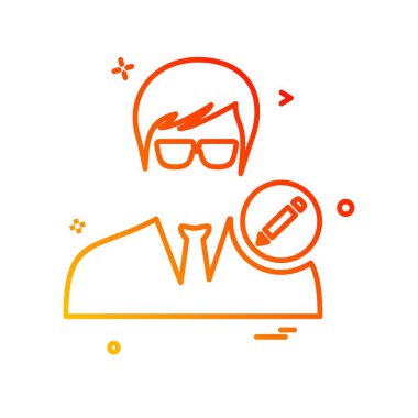 Avatar simge tasarlamak vektör