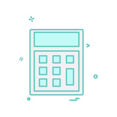 Hesap makinesi simgesi tasarım vektörü