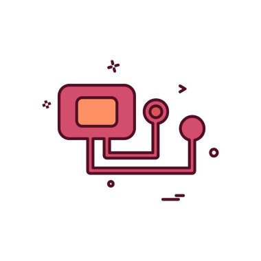 Tansiyon simgesi tasarım vektörü