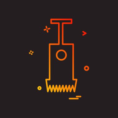 Donanım araçları simge tasarım vektörü