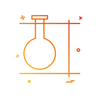 Şişesi simgesi tasarım, renkli vektör çizim