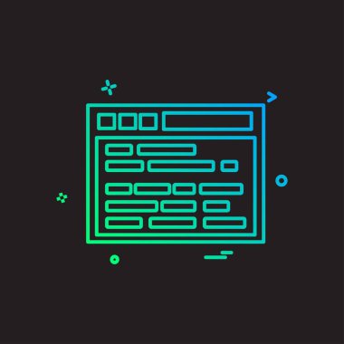 Web sitesi simge tasarlamak vektör