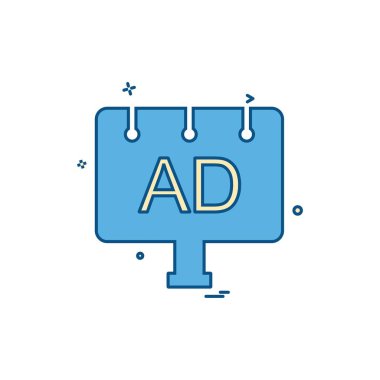 LCD multimedya iş office simge vektör desige