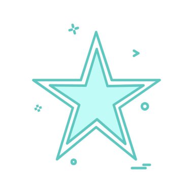 Beyaz arka plan üzerinde yıldız daire basit simgesi