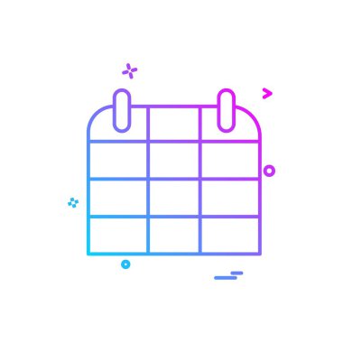 Takvim simge tasarlamak vektör 