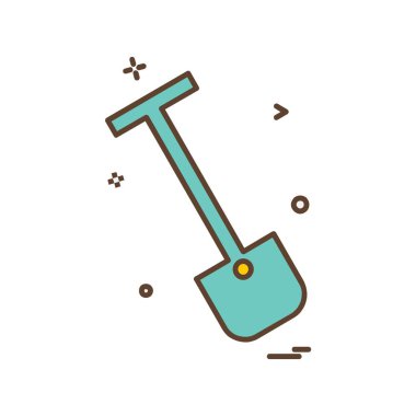 Donanım aracı simgesi tasarım, renkli vektör çizim 