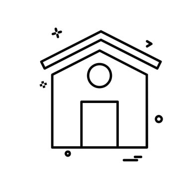 Ev simgesi tasarım vektörü