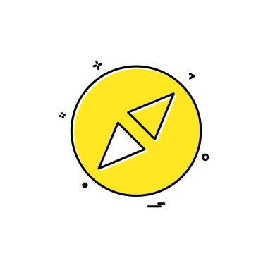 Pusula Simgesi Tasarım Vektörü 