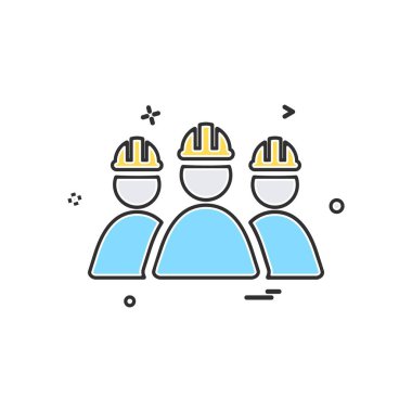 Grup avatar simge tasarlamak vektör