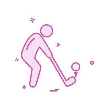 Golf simge tasarlamak vektör