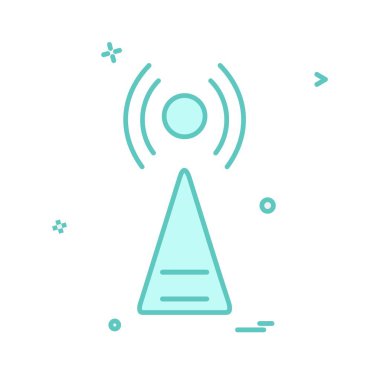 Kızılötesi simge tasarım vektörü