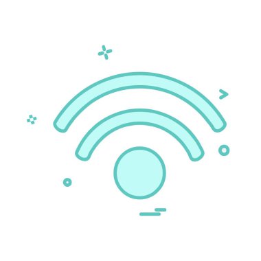 Wifi simge tasarım vektörü