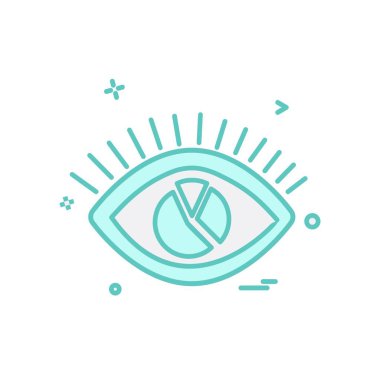 göz simgesi tasarım vektörü