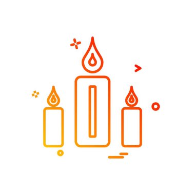 Mum simgesi tasarım vektörü