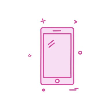 Akıllı telefon simge tasarlamak vektör 