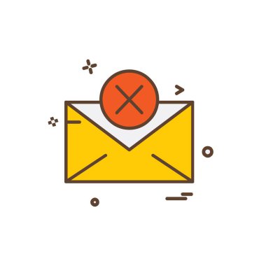 İleti simge tasarlamak vektör