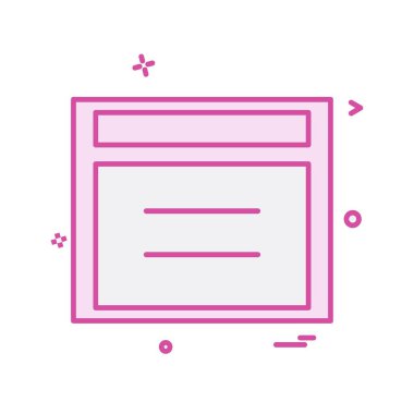 Web yerleşim simgesi tasarım vektörü