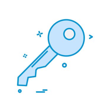 kilit düz simge vektör çizim 