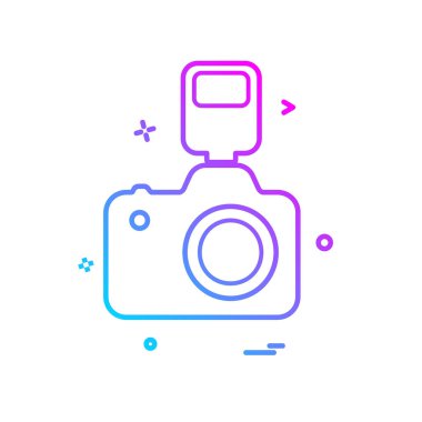 Kamera simgesi tasarım vektörü